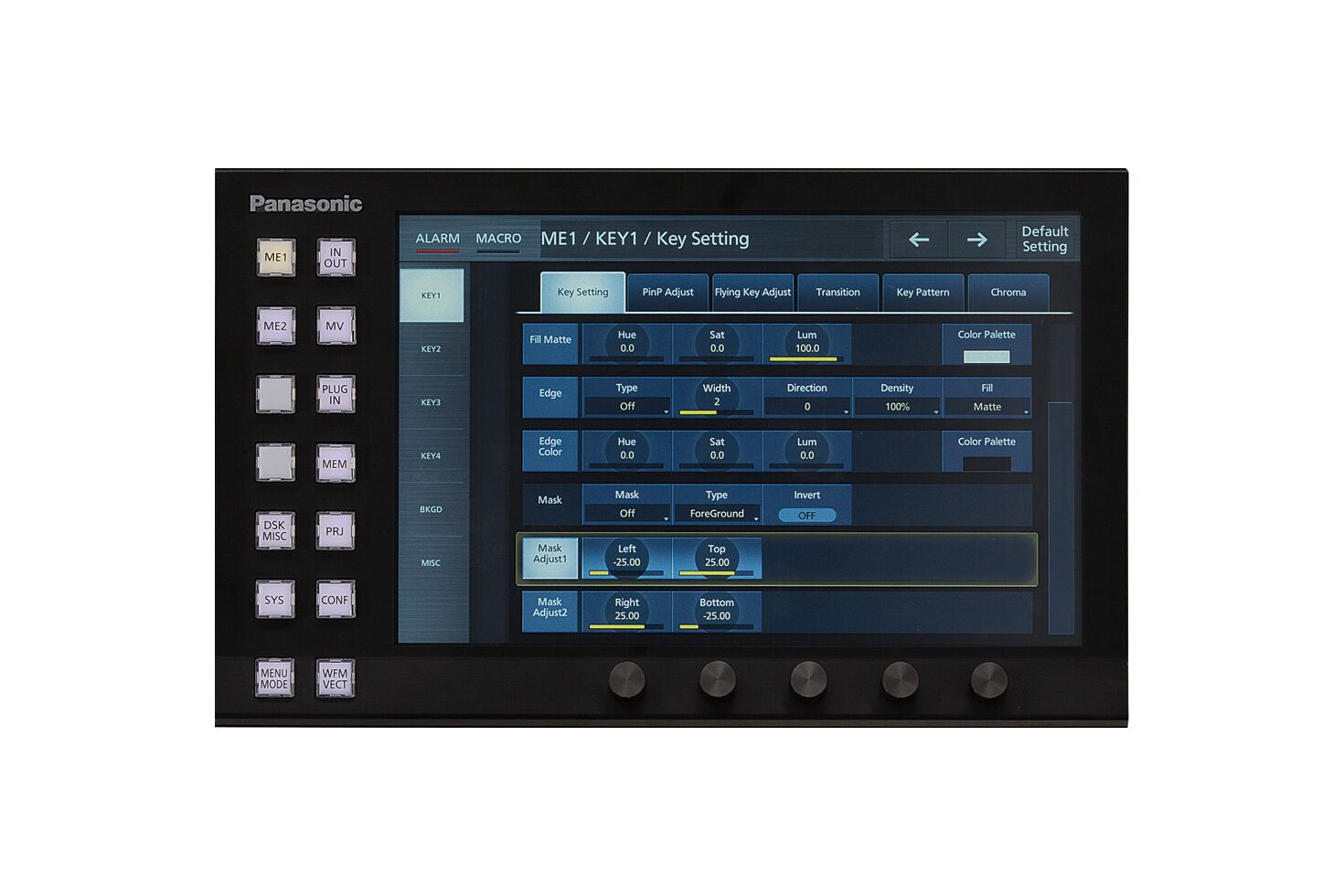 AV-HS6000 Menu Panel Front 01 Low-res