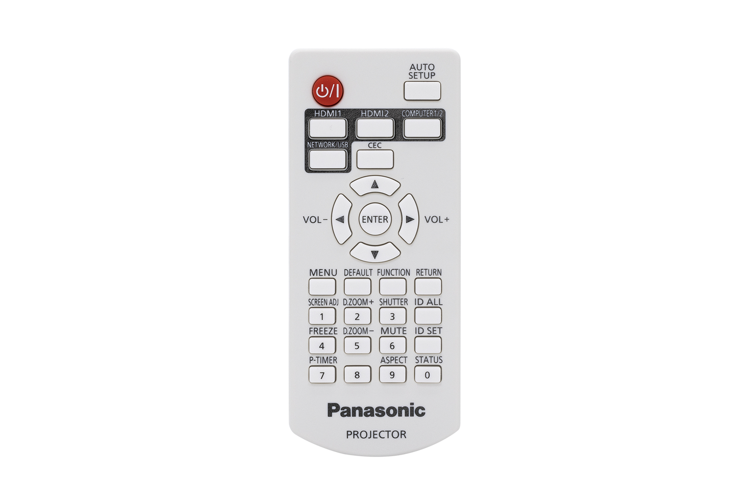 PT-LMZ460/TMZ400 Series Remote Controller Low-res [PNG] (English)